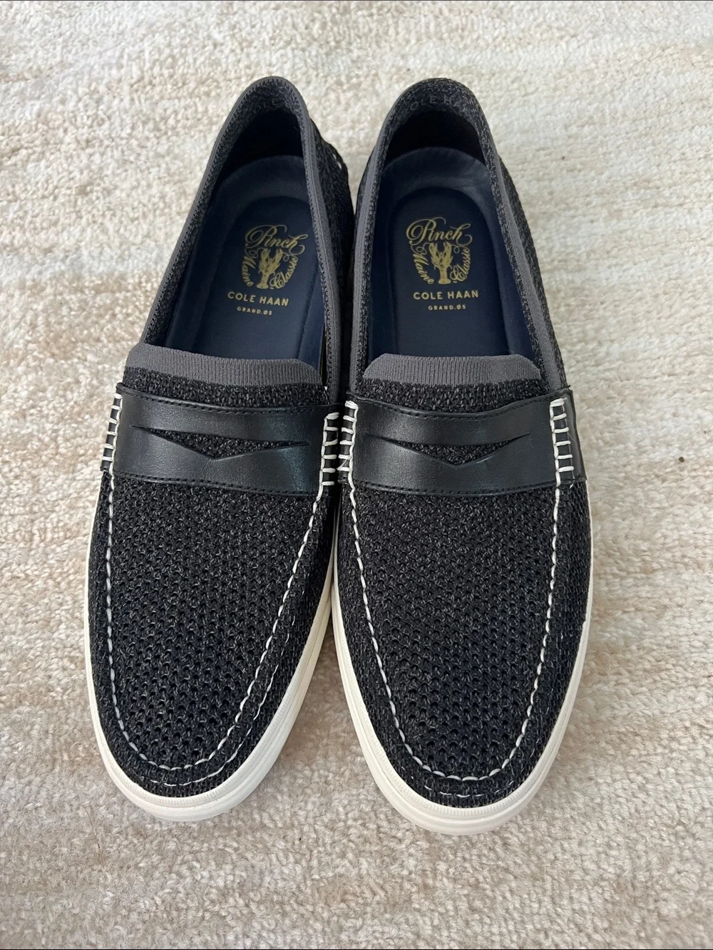 Cole Haan Black Pinch Weekender Lx Stitchlite Penny Loafer